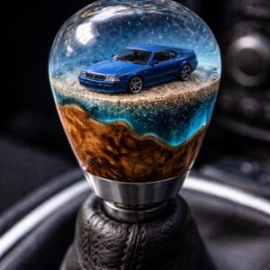 Gałka zmiany biegów z drewna i żywicy epoksydowej (Kopia)